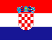 The flag of Croatia